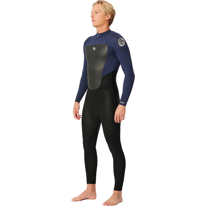 2024 Rip Curl Mens Omega 3/2mm E-Stitch Back Zip Wetsuit 15JMFS - Slate